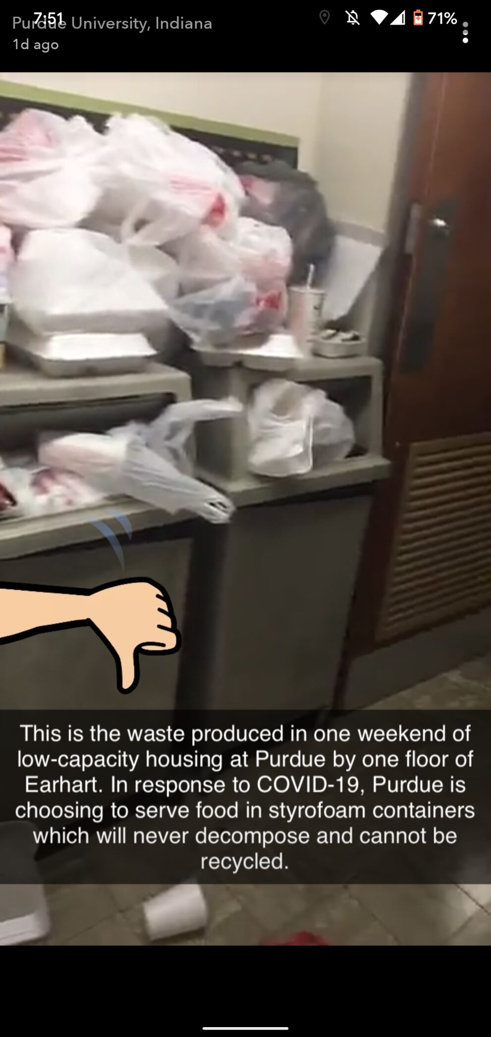7/16/2020 Snapchat trash build-up